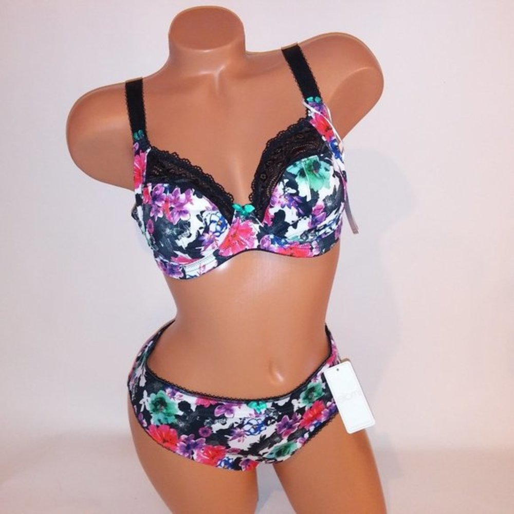 NWT - Elomi Bra‎ Set - 40D / XXL Panty